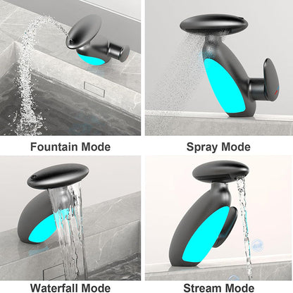 Bathroom Pull-Out Faucet with LED Light