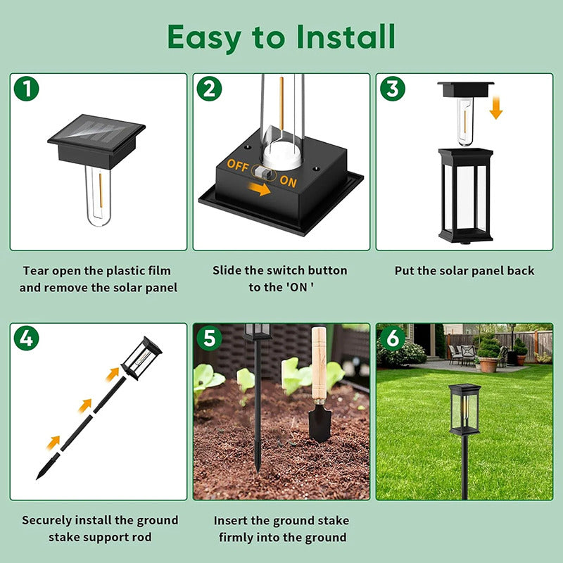 Solar Pathway Lights(4pcs)